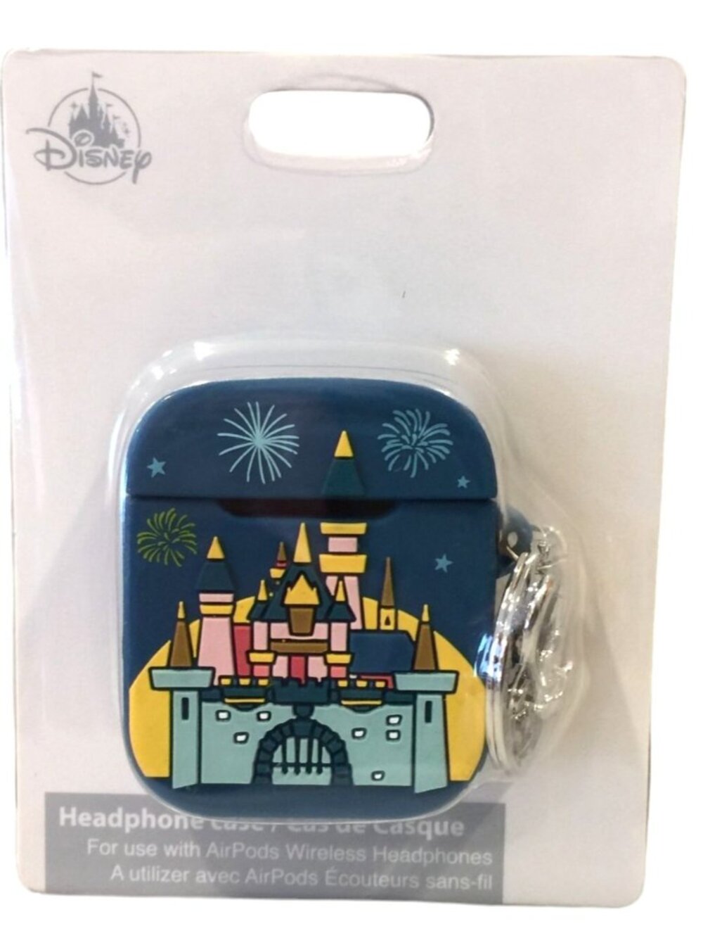 Disney Parks Castle Fireworks Headphone Case Use with Wireless Airpods